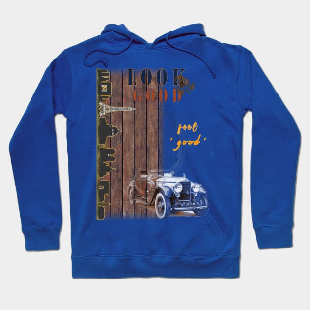 vintage old car Hoodie by Red_gifts1